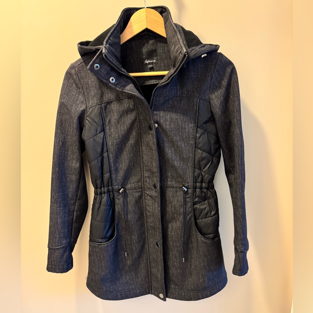 Reitmans Women's Black and Gray Utility Jacket